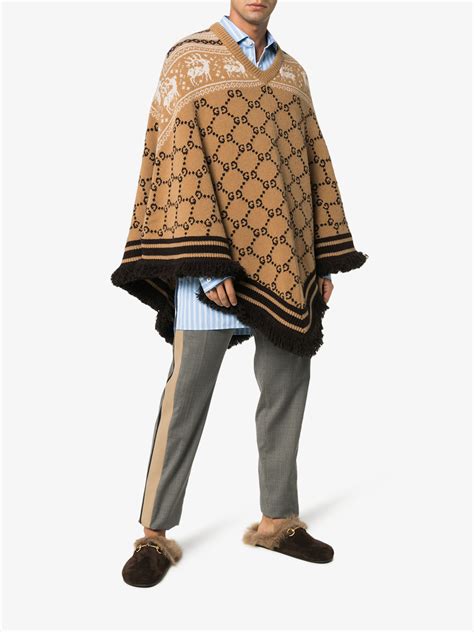 gucci poncho mens|gucci windbreaker men's.